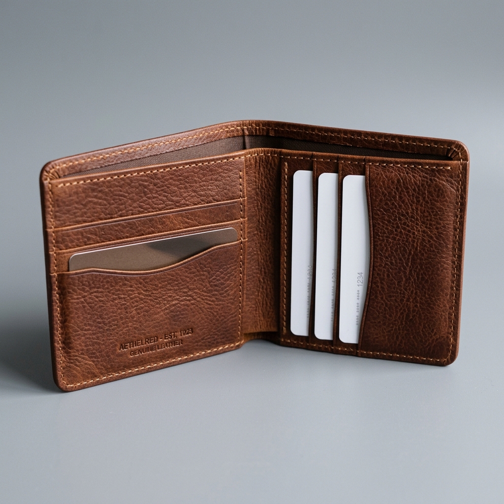 Premium Brown Leather Wallet